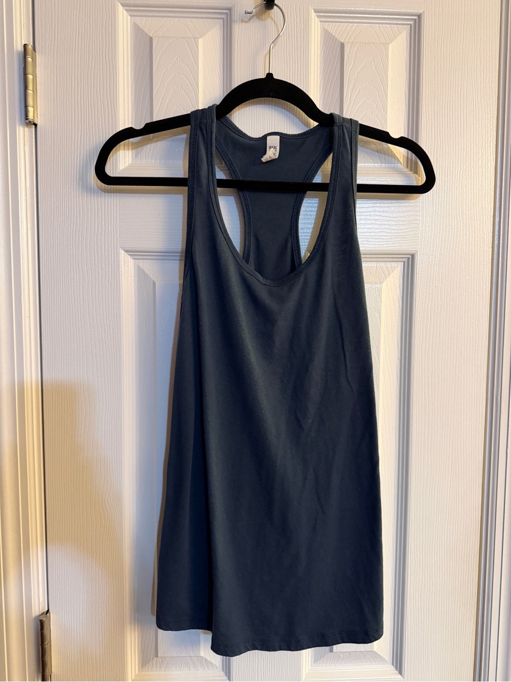 Next Level Apparel Women’s Large Navy Racerback Tank Top Athletic Gym